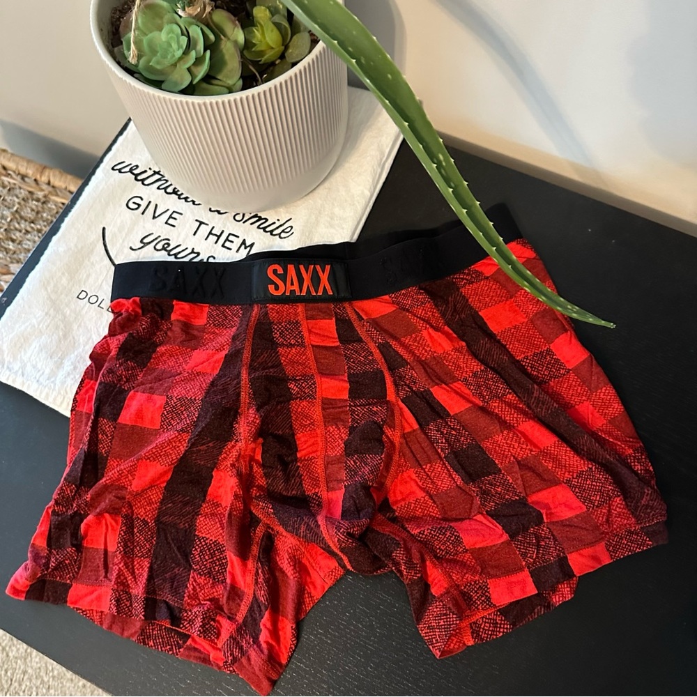 SAXX Vibe Boxer Brief with Pouch, Lumberjack Plaid